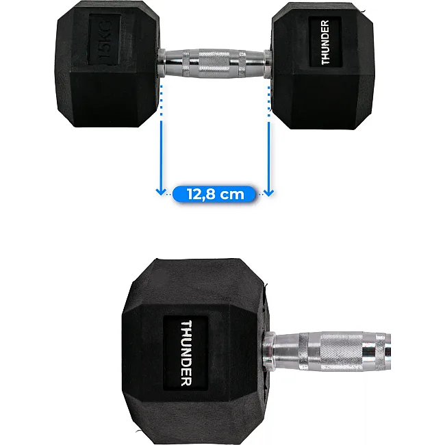 Гантель шестигранная THUNDER 15 кг (1шт)