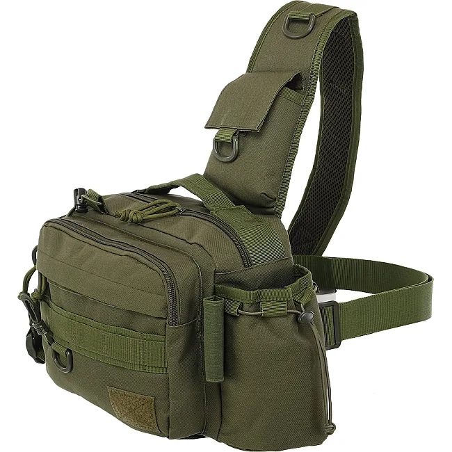 Сумка-слинг тактическая
 SILVER KNIGHT TY-7036
 27x20,5x14,5см 8л (Черный)