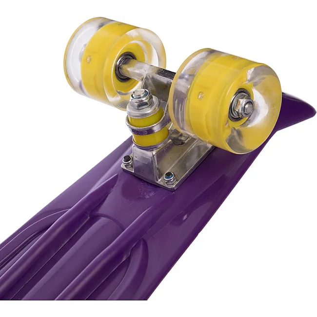 Пенни борд Penny Board круизер пластиковый со светящимися колесами 22