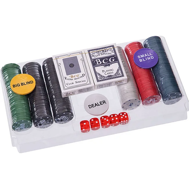 Набор для покера в пластиковом кейсе Poker game set Poker game set SP-SPORT
 300S-E 300 фишек