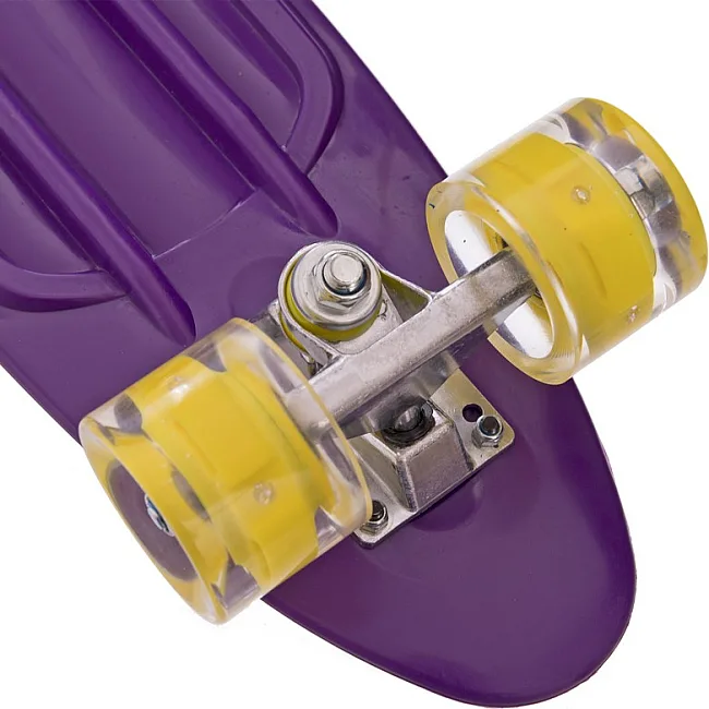 Пенни борд Penny Board круизер пластиковый со светящимися колесами 22