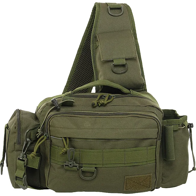 Сумка-слинг тактическая
 SILVER KNIGHT TY-7036
 27x20,5x14,5см 8л (Черный)