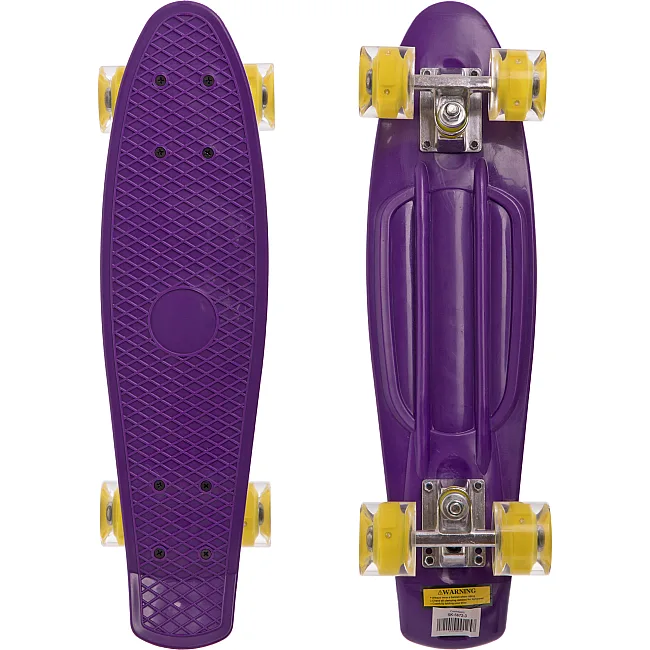 Пенни борд Penny Board круизер пластиковый со светящимися колесами 22