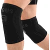 Распродажа! Наколенники для приседа и пауэрлфтинга 2штуки KNEE SLEEVE EZOUS A-06 (Черный)