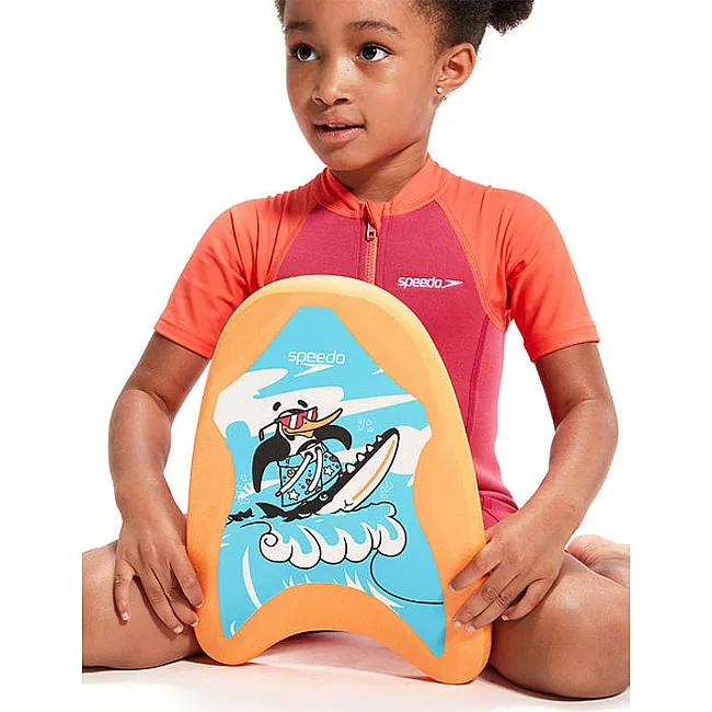 Детская плавательная доска Speedo PRINTED FLOAT IU оранжевый, голубой OSFM