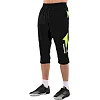 Шорты-бриджи 3/4 спортивные мужские LIDONG SPORTS LD-9716 (Черный-салатовый)