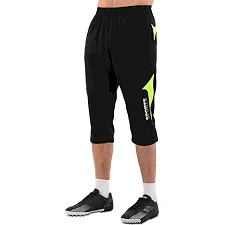 Распродажа! Шорты-бриджи 3/4 спортивные мужские LIDONG SPORTS LD-9716 (Черный-салатовый)
