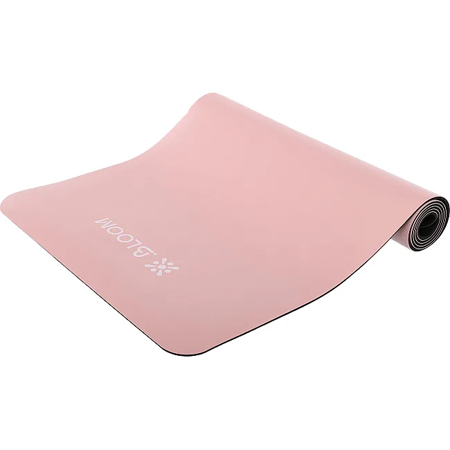 Коврик для фитнеса PU двухслойный BLOOM YOGA MAT LB7030 183x61x0,5см (Синий)
