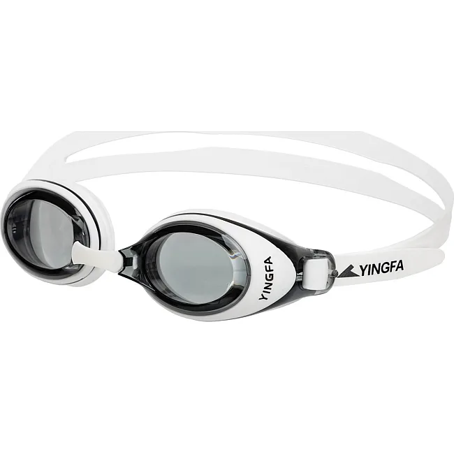 Очки для плавания взрослые YINGFA Y6600AF (Черный-белый)