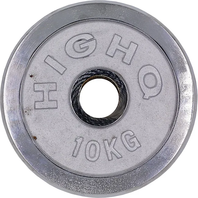 Блины диски хромированные HIGHQ SPORT TA-1456-10B 52мм 10кг хром