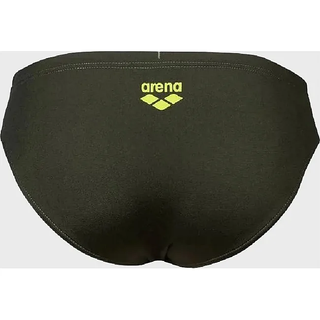 Плавки слепые для мальчиков Arena POSEIDONIA SWIM BRIEFS темно-зеленый, желтый