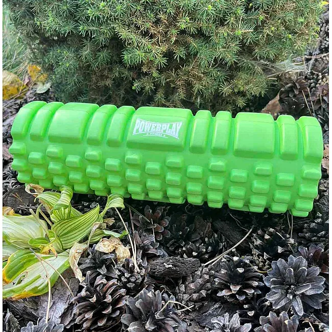 Массажный ролик (роллер) PowerPlay 4342 Massage Roller Зеленый (30x10см.)