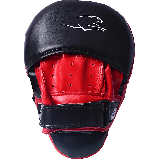 Лапы для бокса POWERPLAY 3041 Черно-Красные PU