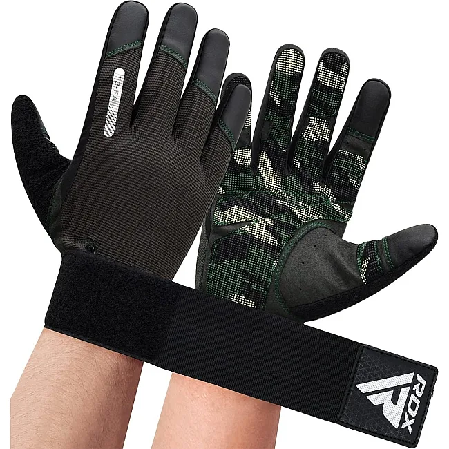 Перчатки для фитнеса RDX T2 Touch Screen Friendly Full Fingerf Army Green