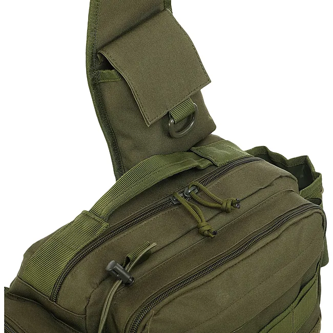 Сумка-слинг тактическая
 SILVER KNIGHT TY-7036
 27x20,5x14,5см 8л (Черный)