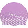 Шапочка для бассейна силиконовая для взрослых YINGFA C0091 (Фиолетовый-белый)