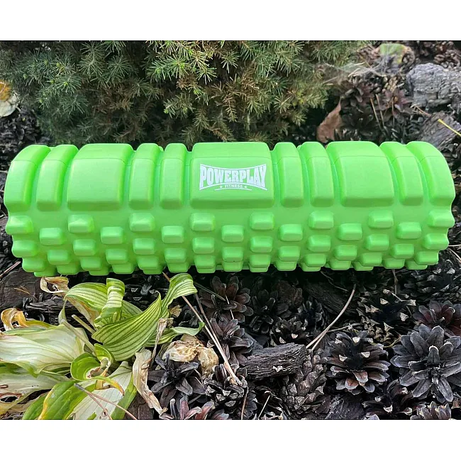Массажный ролик (роллер) PowerPlay 4342 Massage Roller Зеленый (30x10см.)