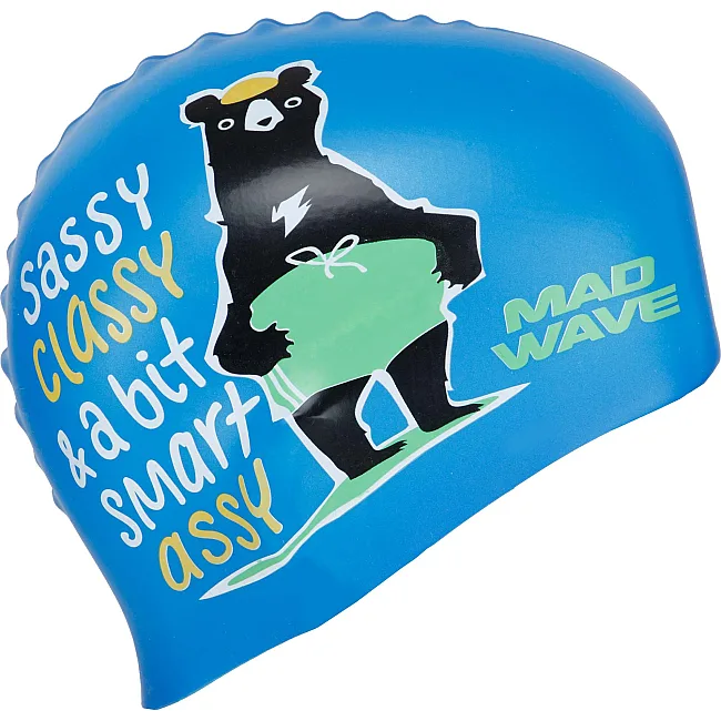 Шапочка для бассейна
 силиконовая юниорская MADWAVE
 Junior SMART ASSY M057002 (Серебряный)