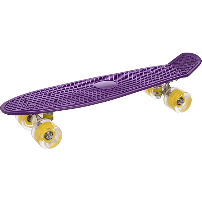 Пенни борд Penny Board круизер пластиковый со светящимися колесами 22