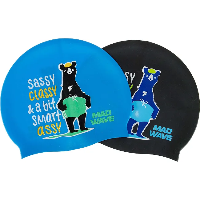 Шапочка для бассейна
 силиконовая юниорская MADWAVE
 Junior SMART ASSY M057002 (Серебряный)