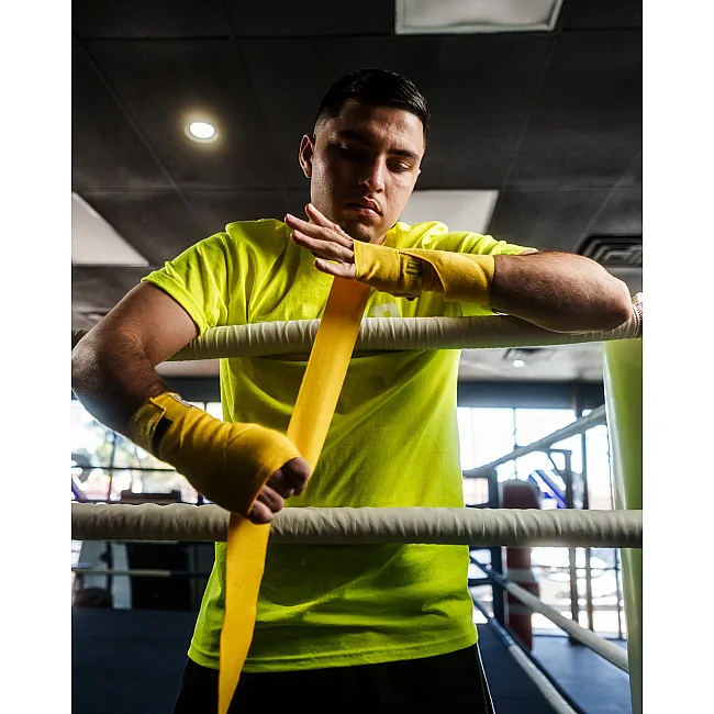 Бинты для бокса TITLE Boxing Select 180" Semi Elastic Mexican Gold (4.5м.)