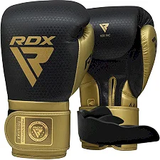 Боксерские перчатки RDX MARK PRO SPARRING TRI LIRA 2 GOLDEN (капа в комплекте)