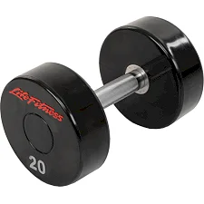 Гантель профессиональная с полиуретановым покрытием LIFE FITNESS SC-80081-20 1шт 20кг