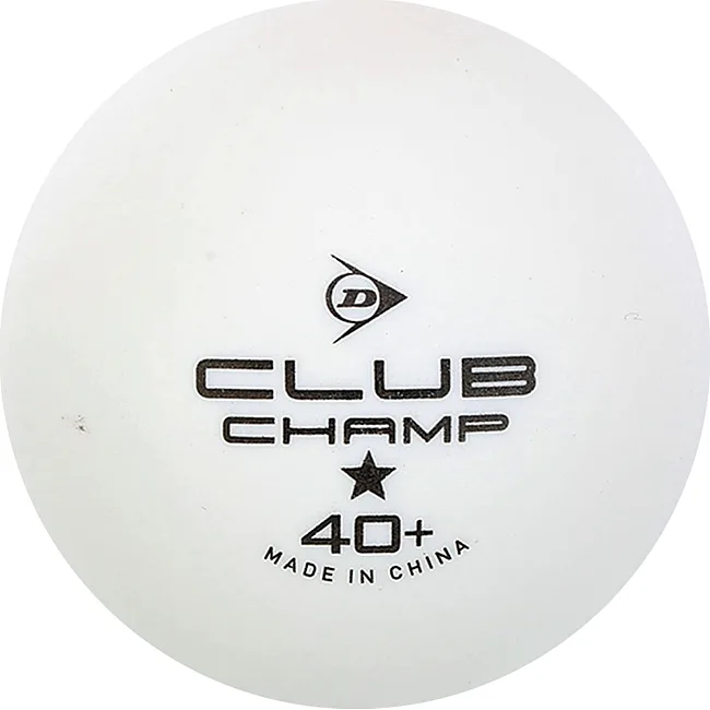 М'ячі для настільного тенісу
 DUNLOP DL679345 CLUB CHAMP 6шт (Білий)