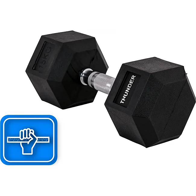 Гантель шестигранная THUNDER 15 кг (1шт)