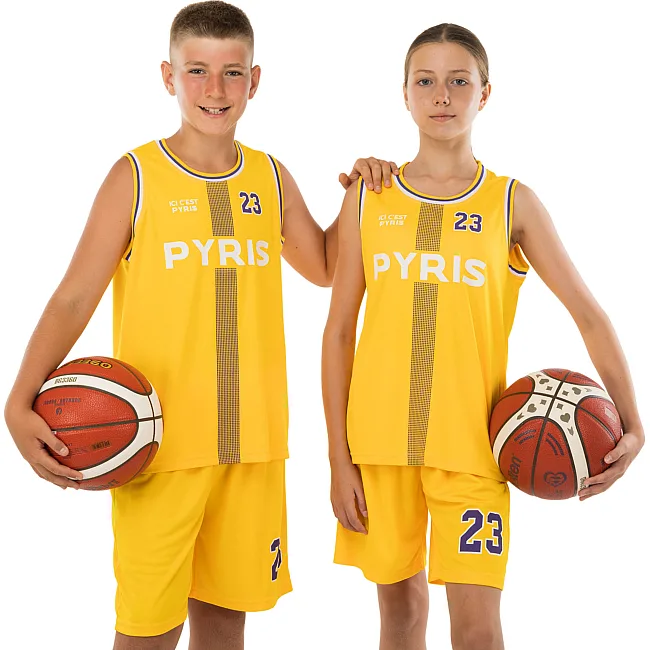 Дитяча баскетбольна форма NBA клуб Pyris 23 BA-0837 (Жовтий)
