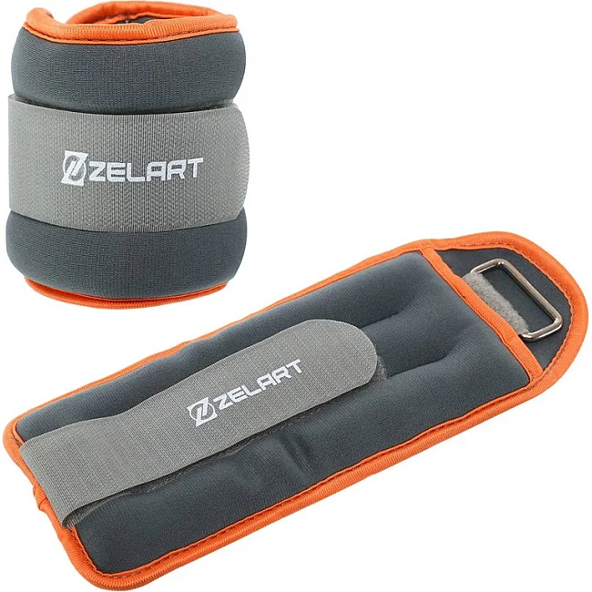 Утяжелители для ног и рук ZELART FI-5733-1 2x0,5кг (Серый-красный)