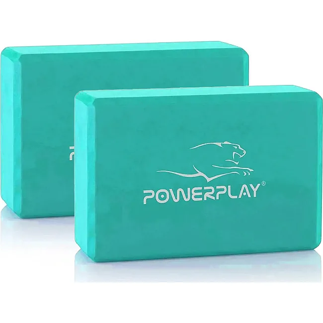 Йога-блок 2 шт. (пара) POWERPLAY 4006 EVA Мятные