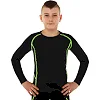 Лонгслив компрессионный детский спортивный LIDONG J02 (Черный-серый)