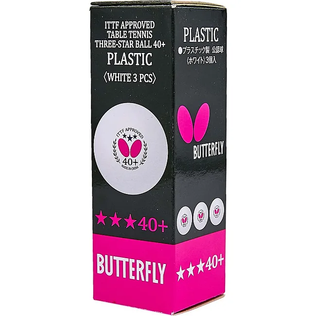 Мячи для настольного тенниса BUTTERFLY 3* 95710270 3шт