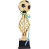 Спортивный кубок наградной Футбол SP-SPORT BALL YK-047C 33см золото
