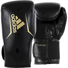 Боксерські рукавички Adidas Speed 100 (чорний-золотий, ADISBG100)