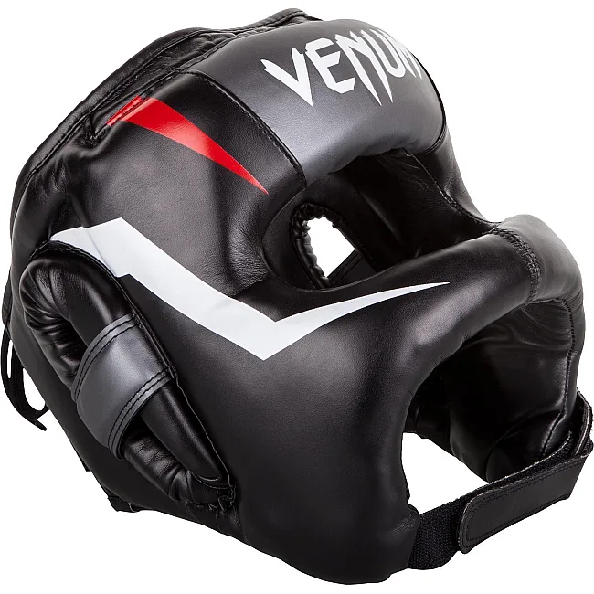 Боксерский шлем Venum Elite Iron Headgear Black