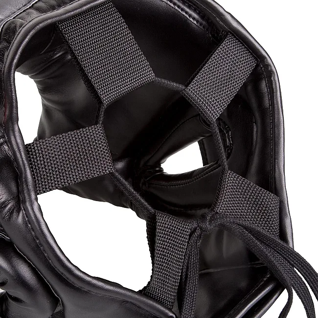 Боксерский шлем Venum Elite Iron Headgear Black