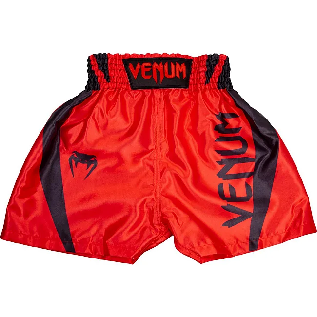 Детские шорты для бокса Venum Elite Boxing Shorts Red Black