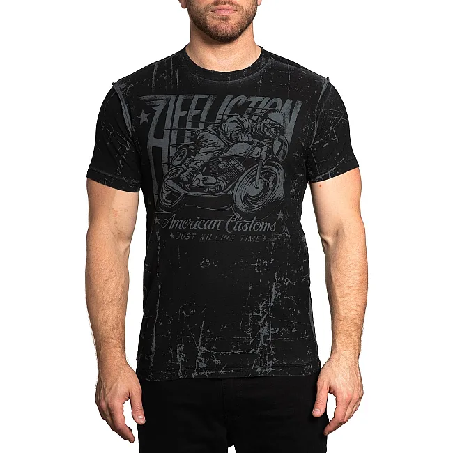 Футболка AFFLICTION AC Ancient Rumble Rev. Charcoal