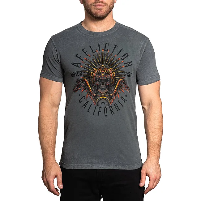 Футболка AFFLICTION AC Ancient Rumble Rev. Charcoal