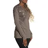 Женский лонгслив AFFLICTION Danica Rose AW24263 Taupe