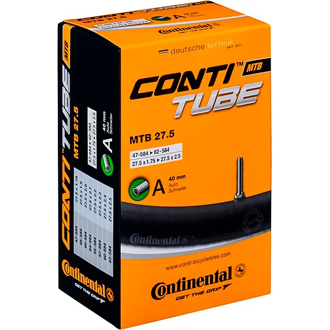 Камера для велосипеда CONTINENTAL MTB Tube 27.5", 47-584->62-584, A40, 240 г