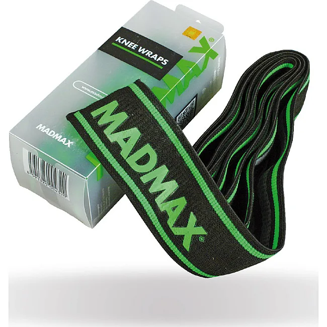 Коленные бинты MADMAX MFA-299 Non slide &amp; slip 2.0m Black/Green