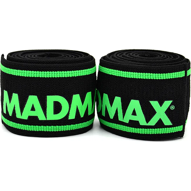 Коленные бинты MADMAX MFA-299 Non slide &amp; slip 2.0m Black/Green