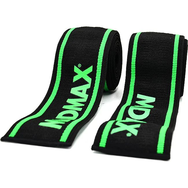 Коленные бинты MADMAX MFA-299 Non slide &amp; slip 2.0m Black/Green