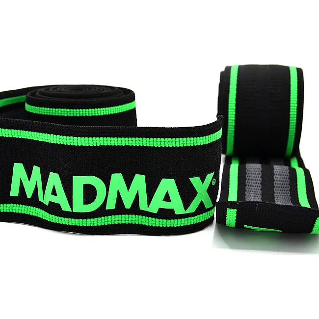Коленные бинты MADMAX MFA-299 Non slide &amp; slip 2.0m Black/Green