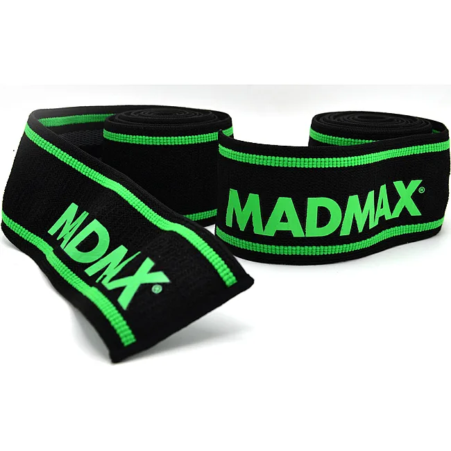Коленные бинты MADMAX MFA-299 Non slide &amp; slip 2.0m Black/Green