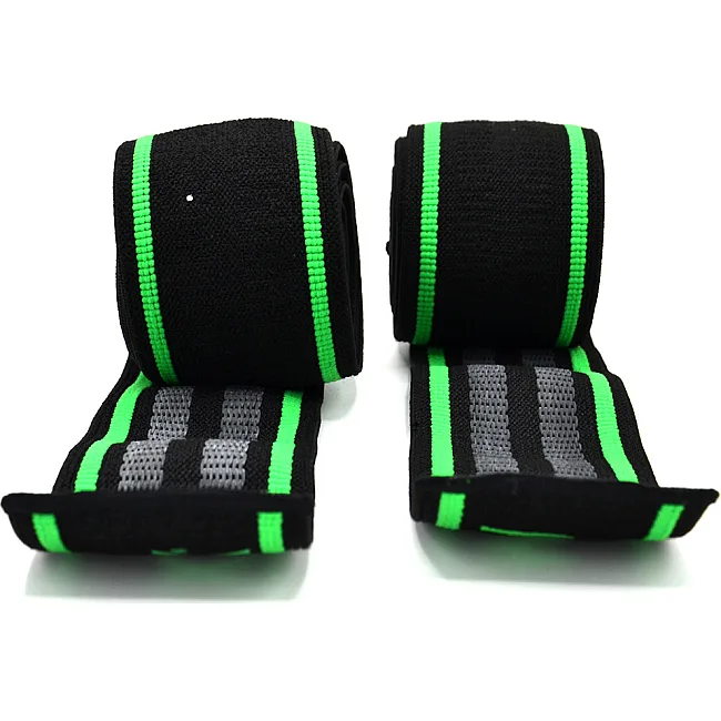 Коленные бинты MADMAX MFA-299 Non slide &amp; slip 2.0m Black/Green