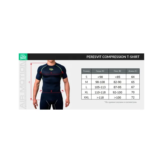 Компрессионная футболка Peresvit Air Motion Black Red Short Sleeve
